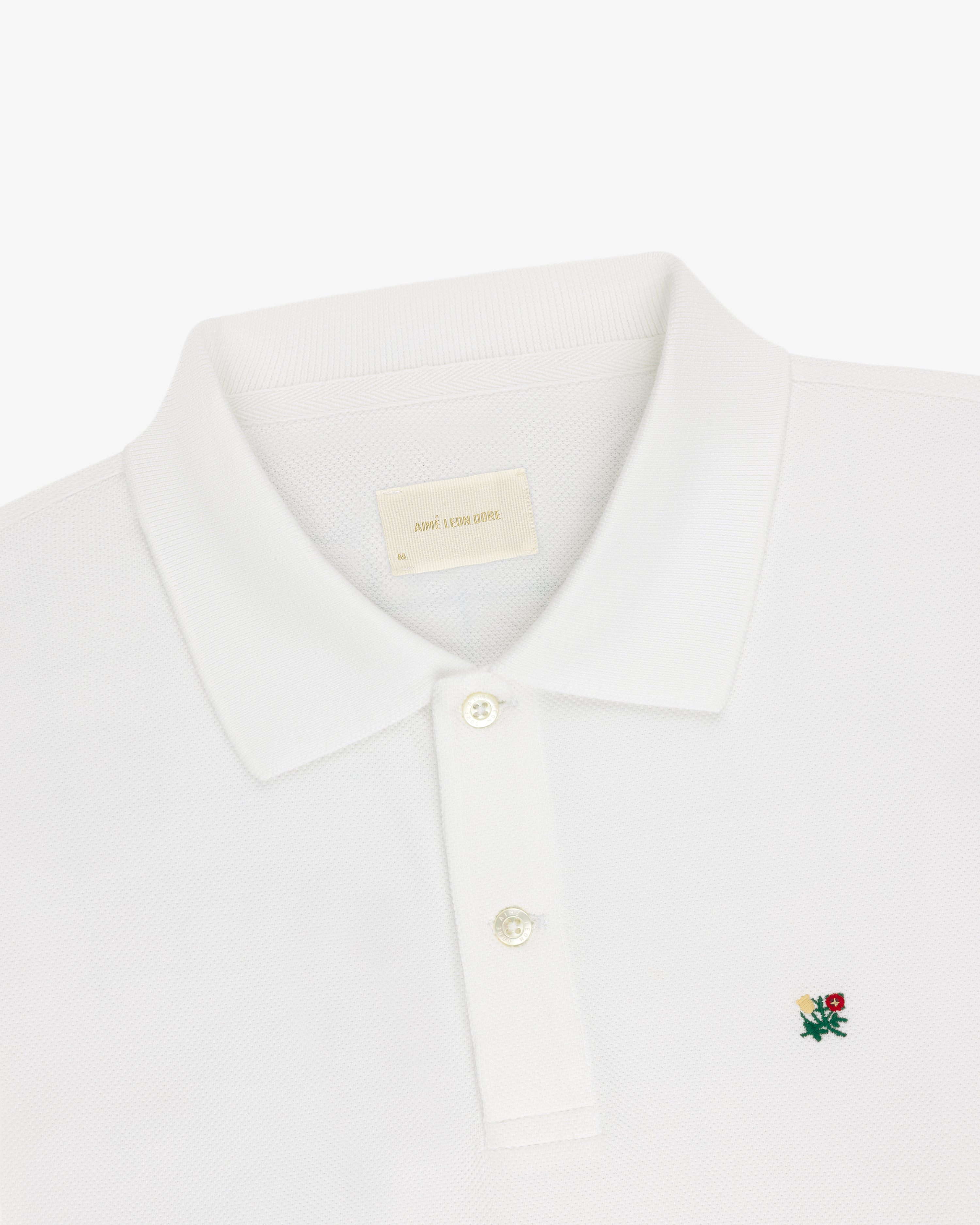 Long-Sleeve Crest   Piqué Polo