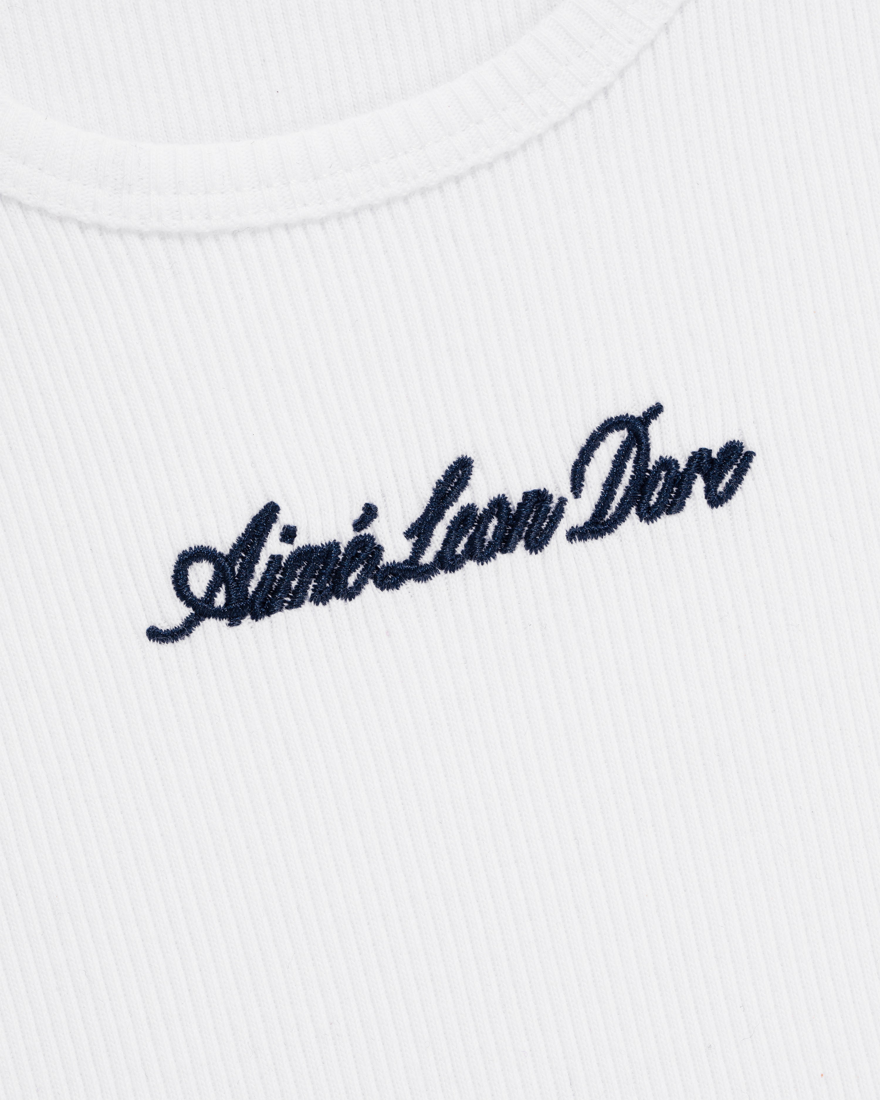 Embroidered Logo Tank   Top