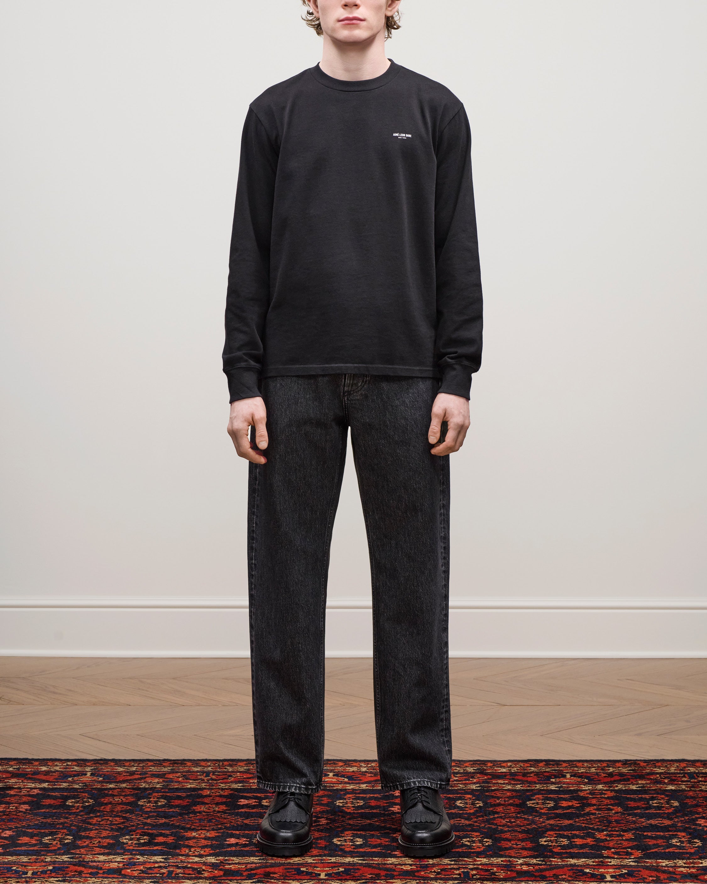 Long-Sleeve Micro Logo Tee